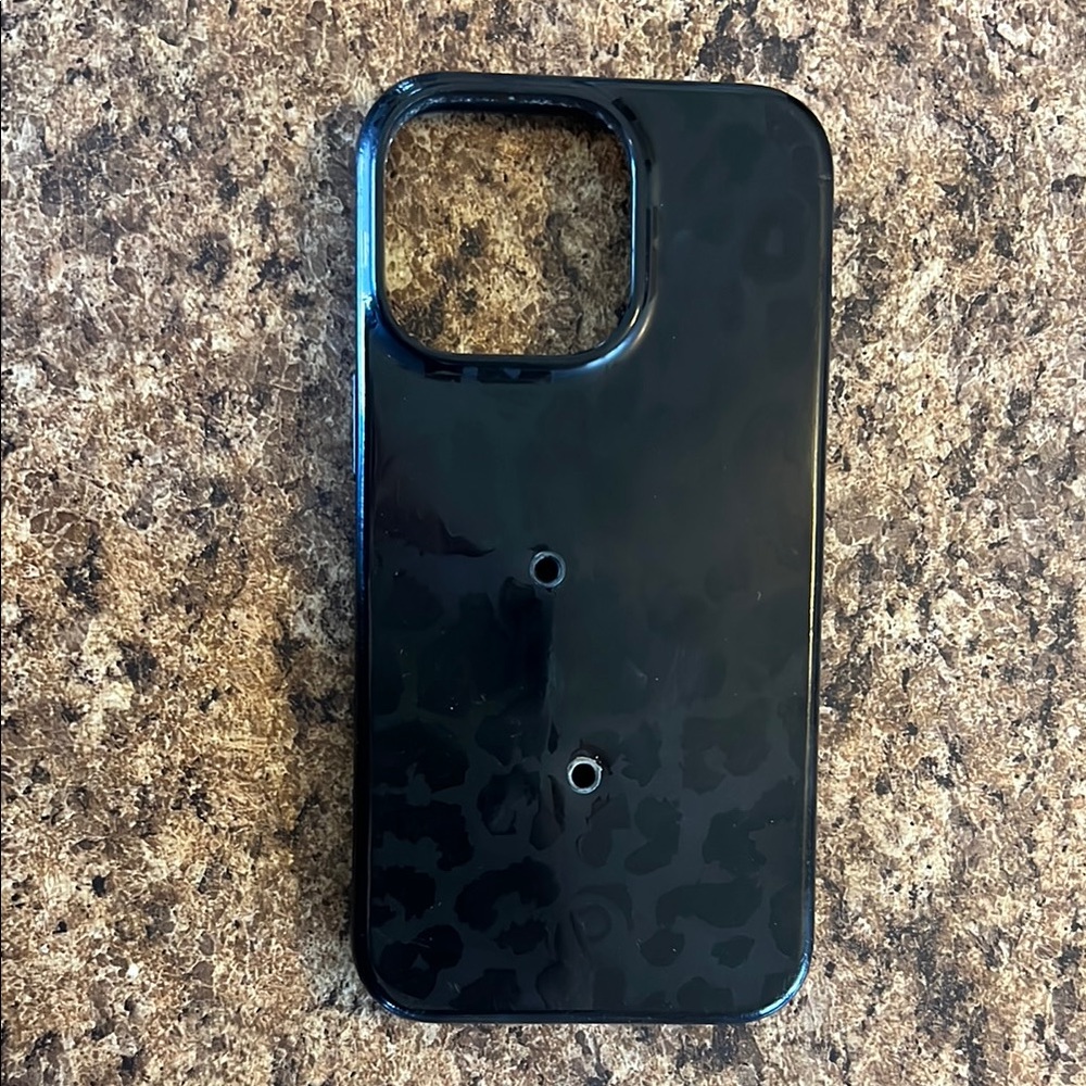 Black Leopard Print Phone Case